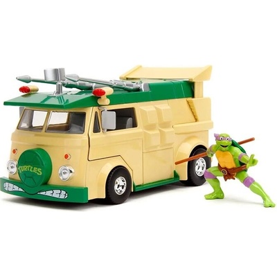 Jada Toys Želvy NinjaDiecast Model Party Wagon s figurkou Donatello 1:24