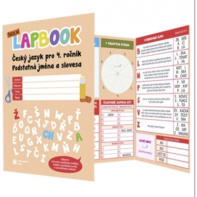 Školní lapbook: ČJ pro 4. ročník - Podstatná jména a slovesa - Taktik