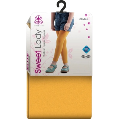 Schindlerova pletárna s. r. o. BARBORKA dětské neprůhledné legíny žlutá – Zbozi.Blesk.cz