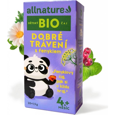 Allnature BIO Dobré trávenie s feniklom 20 x 1,5 g