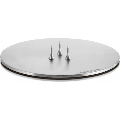 ester & erik Kovový svícen Silver Small, stříbrná barva, kov
