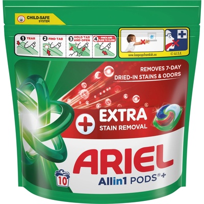 Ariel + Extra All in1 Pods + Odstraňovaní Škvŕn 10 PD