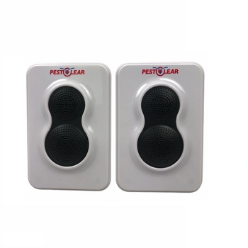 Brighter Image АКЦИЯ - 2 бр. Комбиниран ултразвуков и електромагнитен апарат "SLIMLINE 4000" (електронна котка) за прогонване на мишки, плъхове, хлебарки, мравки, паяци за 2 x 370 кв. м. Премиум клас (STOP-370-2-10)