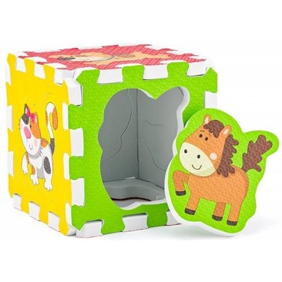 Plastica Пяна пъзел с животни, 6 бр