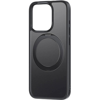 Baseus CyberLoop Magnetic Case - хибриден удароустойчив кейс с MagSafe за iPhone 15 (черен-прозрачен)