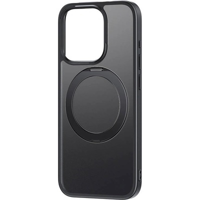 Baseus CyberLoop Magnetic Case - хибриден удароустойчив кейс с MagSafe за iPhone 15 (черен-прозрачен)