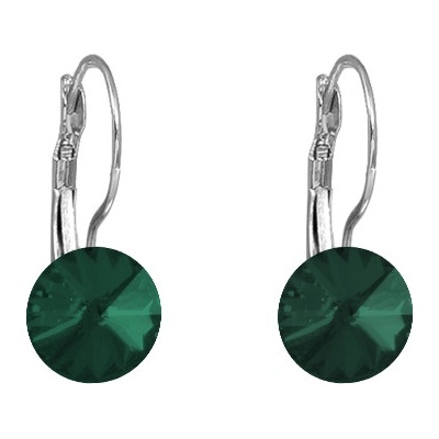 JSB Rivoli se Swarovski Elements visací Emerald 13165