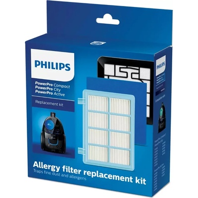 Philips Филтър Philips FC8010/02, Комплект аксесоари за подмяна 1 x филтър против алергии 1 миещ се филтър (FC8010/02)