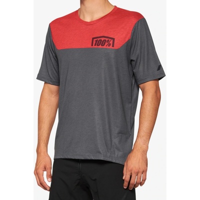 100% Airmatic charcoal racer red pánský