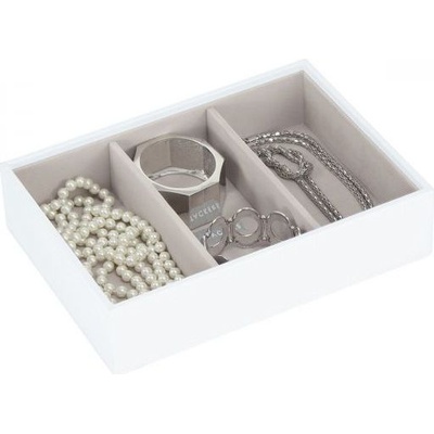 Stackers Ковчеже за бижута Stackers 3 отделения cлassic бяло-бежово (70960)