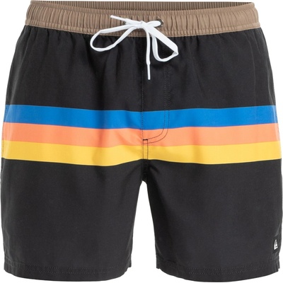 Quiksilver Бански гащета Quiksilver Men's Quik Volley Swim Shorts - Black Strip