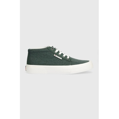 Tommy Jeans Маратонки Tommy Jeans TJM MID CUT CANVAS COLOR в зелено EM0EM01412 (EM0EM01412)