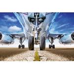 DIMEX ART Флизелинов фототапет самолет на релси 375 x 250 см