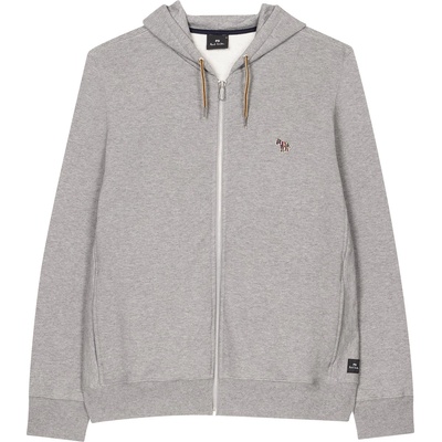 Суичър PS PAUL SMITH Men's Full-Zip Zebra Logo Hoodie - Grey Marl 72