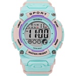 SYNOKE Детски дигитален часовник Synoke ShoXX, Зелен / Лилав (SYNOKE-9810-GREEN-PINK) Часовници