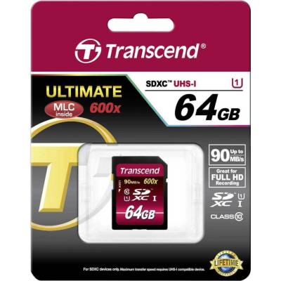 Transcend SDXC 64GB UHS-I U1 TS64GSDXC10U1