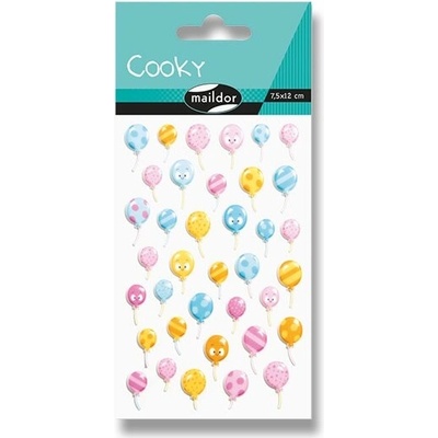 Maildor Samolepky 3D Cooky Balónky