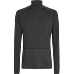 Icebreaker Мъжко мериносово термобельо Icebreaker Merino 260 Zoneknit L/S Half Zip Merino base layer - Jet Heather 011 (015-2299-0211)