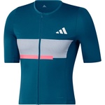 adidas Мъжка фланелка с къс ръкав за колоездене adidas Tempo Jersey Neo Cycling jersey - Dusky Petrol - размер XS (056-4142-0211)
