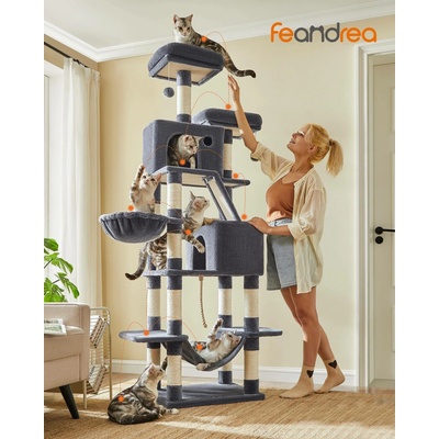 Feandrea Škrabadlo tmavě šedé 60 x 50 x 206 cm – Hledejceny.cz