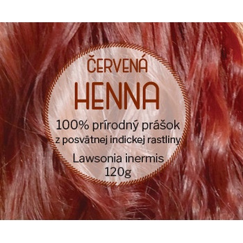 Henna červená (Lawsonia inermis) prášková farba na vlasy 100 g HerbariumProjekt,sk