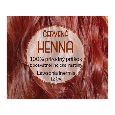 Henna červená (Lawsonia inermis) prášková farba na vlasy 200 g HerbariumProjekt,sk