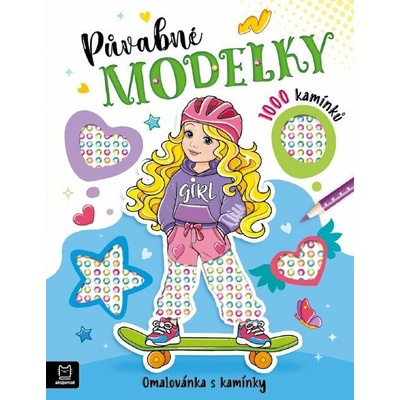 Půvabné modelky Omalovánka s kamínky
