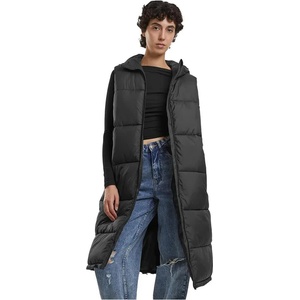 Urban classics Потник Urban classics Long Hooded Puffer vest - Black (Black)