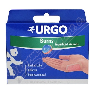 URGO BURNS Na popáleniny lipidok.nápl.5 x 7 cm 6 ks