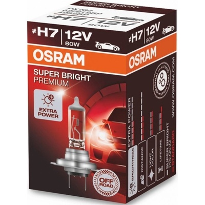 Osram Super Bright Premium H7 PX26D 12V 80W