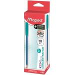 Maped Графитен молив за писане, HB, триъгълен, силиконов връх, MAPED "Kidy Learn Concentration" 854402 (854402)