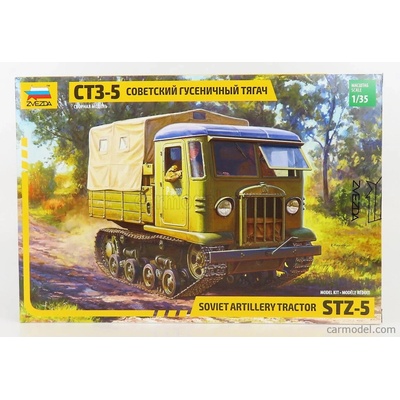 Zvezda Truck Ztz-5 Ct3-5 Cingolato Soviet Artillery Tractor Military 1944 1:35 /