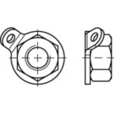TOOLCRAFT TO-5380410 matice bez rizika straty M12 88153 nerezová ocel A2 10 ks