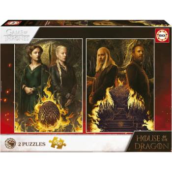 Educa Пъзел EDUCA Game Of Thrones Домът на дракона 2х500 части (EDU19573)