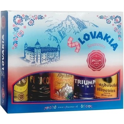 Frucona Slovakia Souvenirs 41,4% 5 x 0,04 l (set)