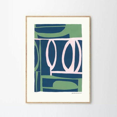 Moikka Plagát Green House by Leise Dich Abrahamsen 70x100 cm