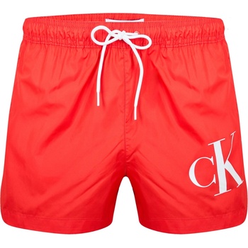 Calvin Klein Къси панталони Calvin Klein Large Logo Swim Shorts - Hot Heat XM9