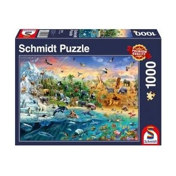 Schmidt Spiele Puzzle PQ 1000 Animal Kingdom G3
