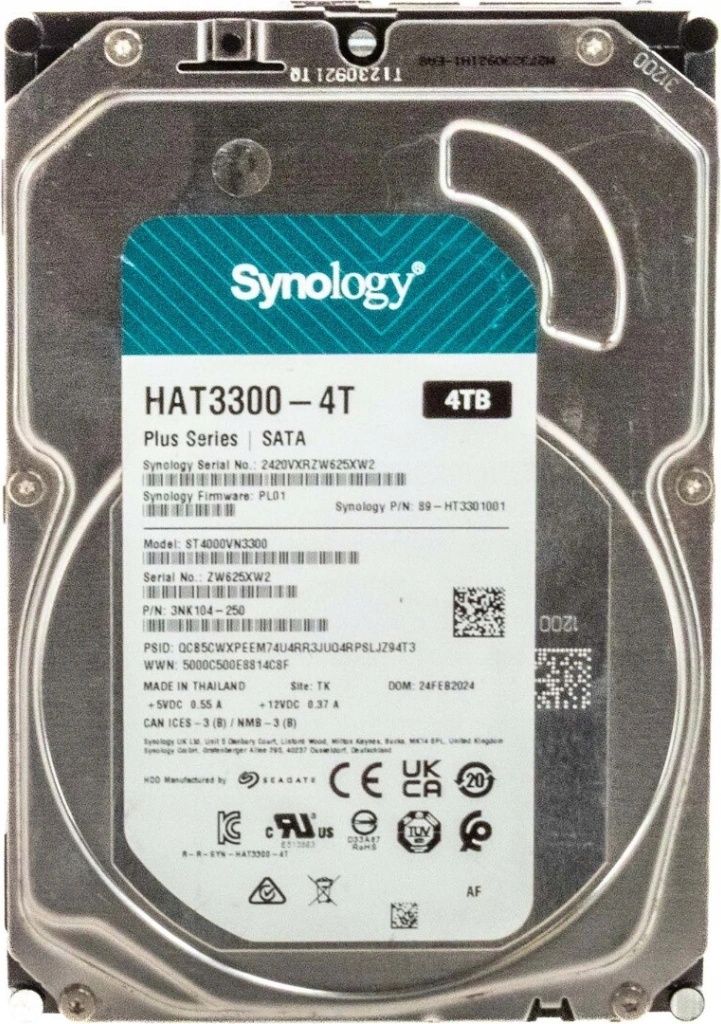Synology HAT3300 4TB, HAT3300-4T od 3 290 Kč - Heureka.cz