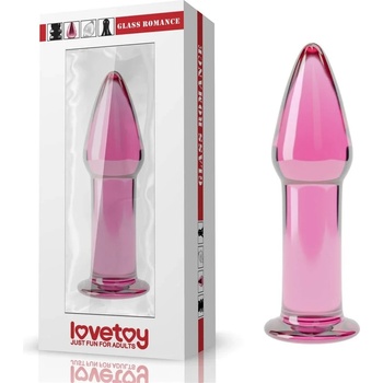 Image 1 of Стъклен анален разширител, 12, 2см. - Glass Romance Pink (LVTOY00583)
