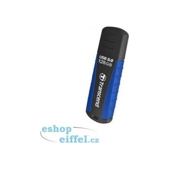 TRANSCEND Flash Disk 128GB JetFlash®810, USB 3.0 (voděodolný, nárazuvzdorný) (R:90/W:40 MB/s) černá/modrá - TS128GJF810