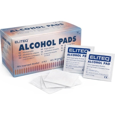 ELITEQ Alcohol Pads ELITEQ-dezinf.čtverečky 100 ks