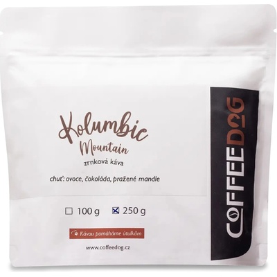 Coffeedog Kolumbie Mountain zrnková káva 100 g