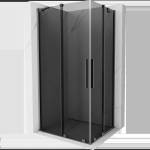 Mexen Velar Duo плъзгаща се душ кабина 100 x 90 см, графит, тъмно сиво - 871-100-090-42-95 (871-100-090-42-95)
