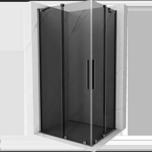 Mexen Velar Duo плъзгаща се душ кабина 100 x 90 см, графит, тъмно сиво - 871-100-090-42-95 (871-100-090-42-95)