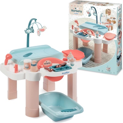 Ecoiffier KÚTIK OPATROVATEĽKY sada pre bábiku 32 cm Prebaľovacia vanička 13 akc