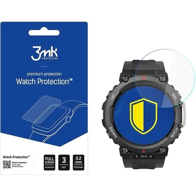 3mk Protection Комплект скрийн протектори 3mk Watch Protection v. FlexibleGlass Lite за Amazfit T-Rex 2, 3бр (KXG0061986)