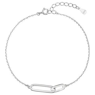 Pavona stříbrný náramek dva oválky 63012