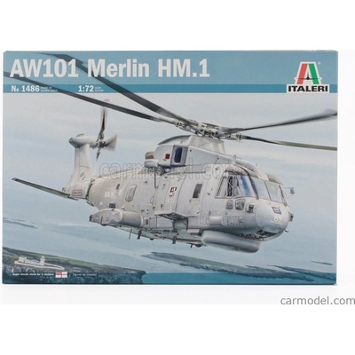 Italeri Agusta westland Aw101 Merlin Hm.1 Uk Royal Navy Helicopter 2003 Military 1:72