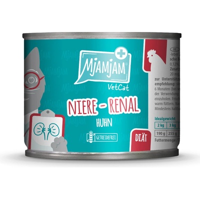 MjAMjAM VetCat Kidney Renal kuracie 6 x 200 g